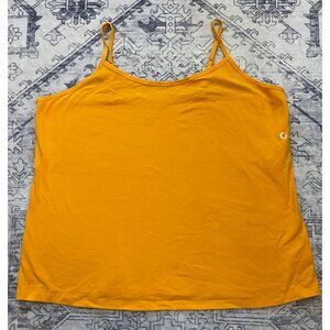 Lane Bryant Womens Mustard Yellow Cami Tank Top Size 18/20 Cotton Stretch NWT